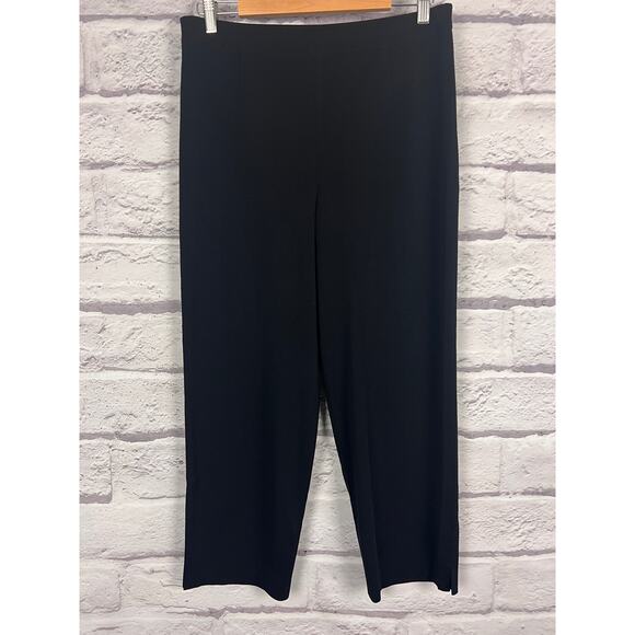 Misook Womens M Knit Career Office Quiet Luxury Old Money Travel Ankle Pants - Picture 3 of 10